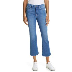 NWT FRAME Le Crop Mini Boot High-rise Bootcut Jeans In Cromwell Size 32